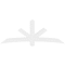 Ekena Millwork Alberta Architectural Grade PVC Gable Bracket, 96"W x 36"H x 6"D x 6"F, 9/12 Pitch GBP096X36X0606ALB00 - alternate 5